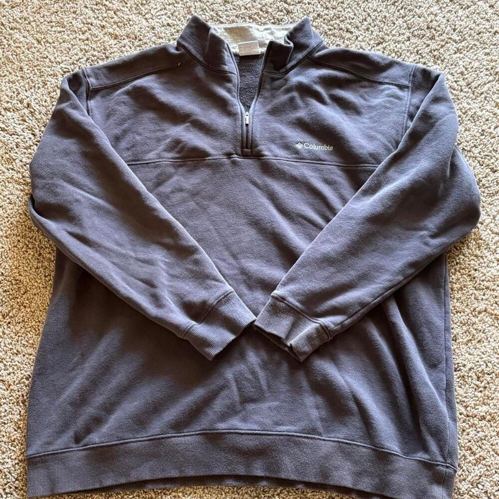 Columbia-sportswear Men's Navy and Grey Sweatshirt